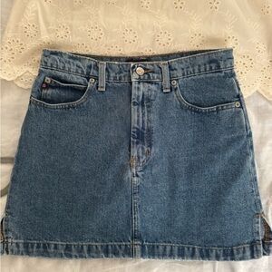 Polo by Ralph Lauren Blue Denim Mini Skirt